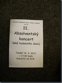 Absolventský koncert 19. dubna 2010